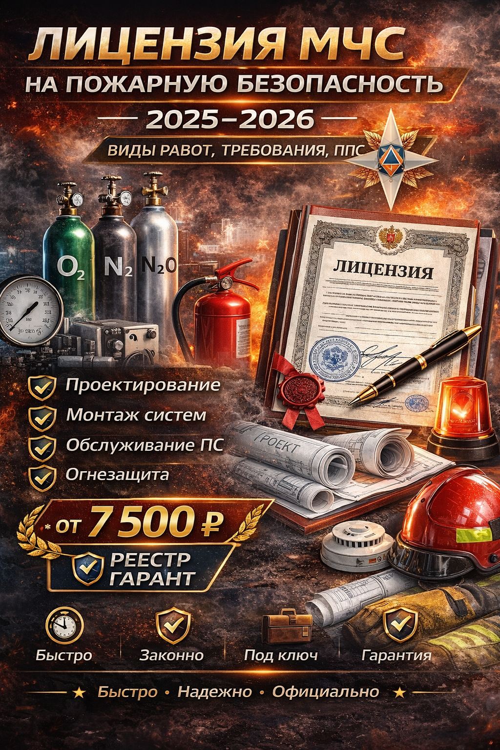 Лицензия МЧС на пожарную безопасность