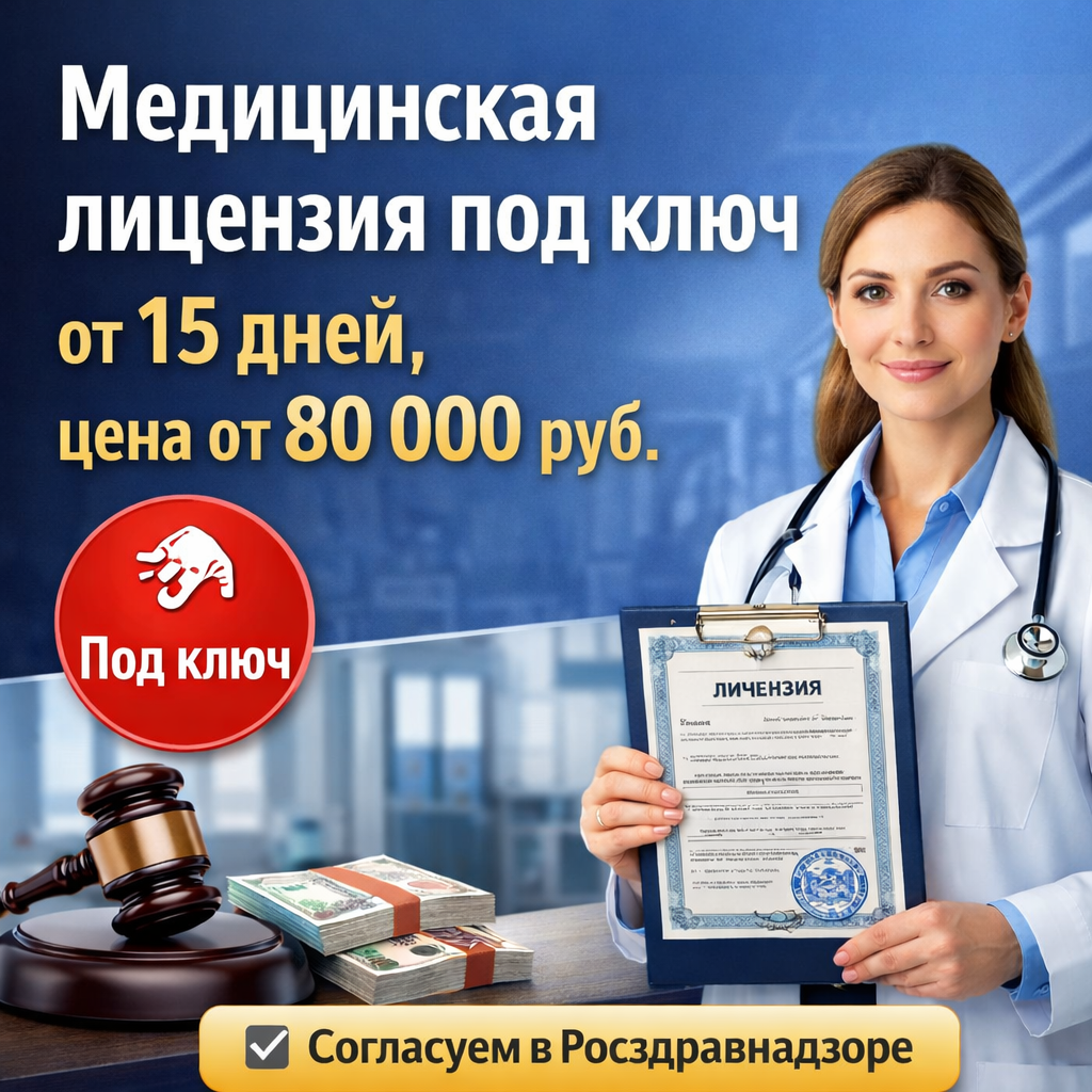 Оформить медицинскую лицензию под ключ