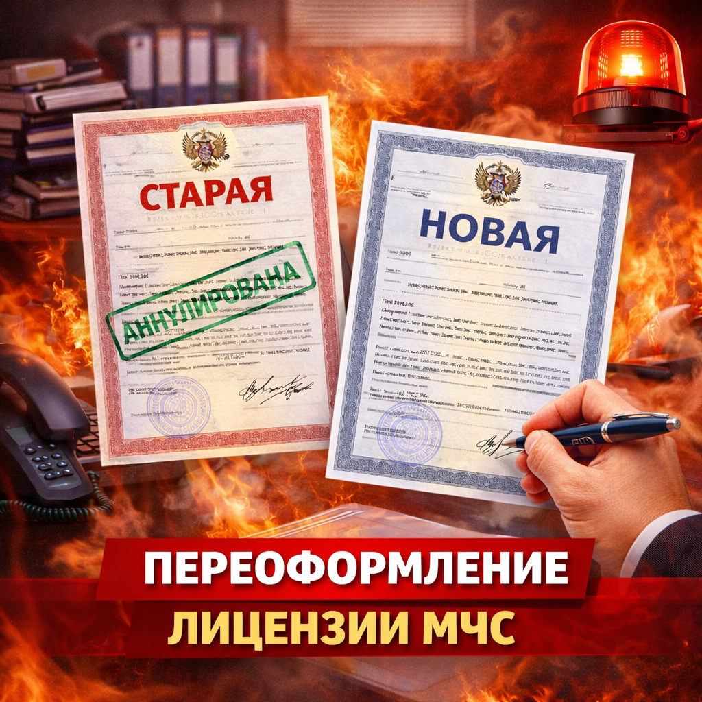 Переоформление лицензии МЧС