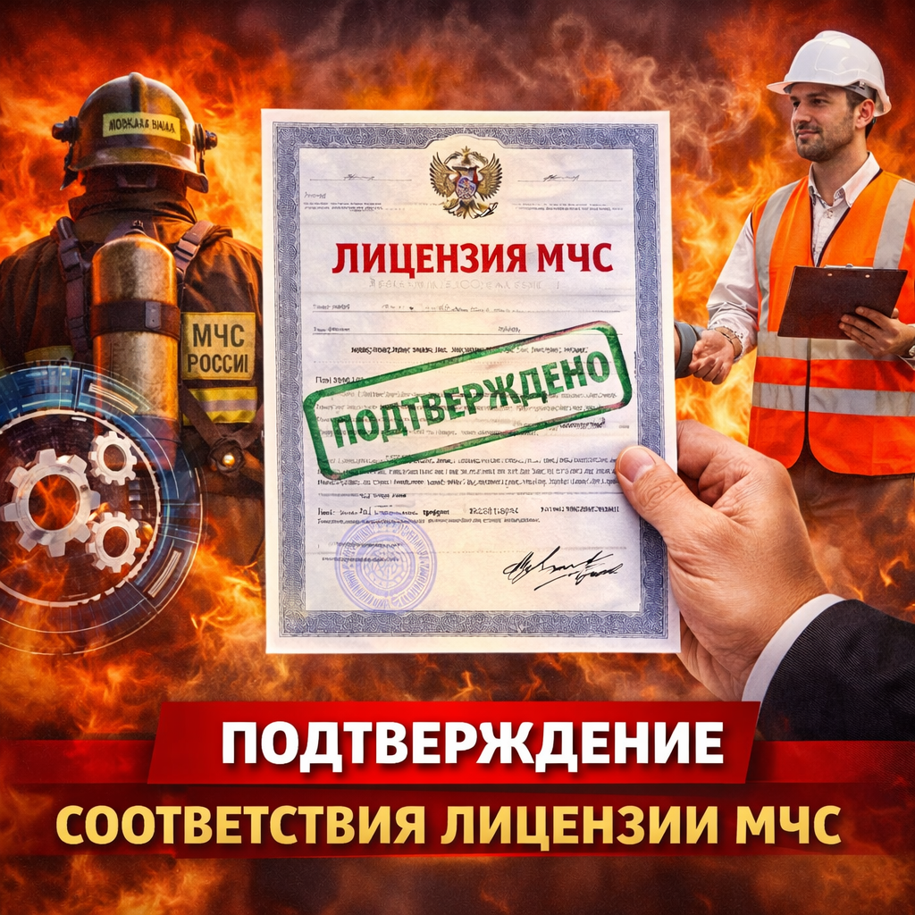 Подтверждение соответствия лицензии МЧС