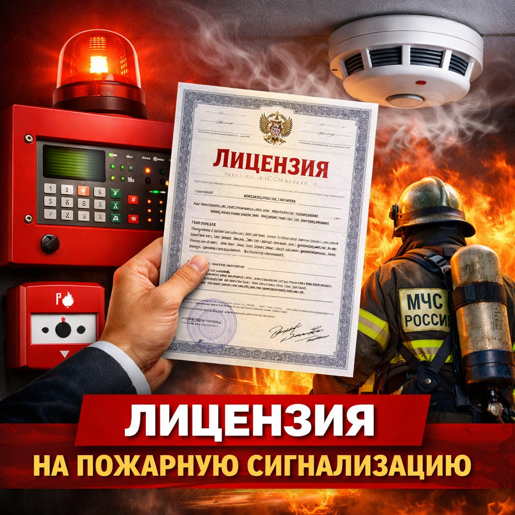 Лицензия МЧС на пожарную сигнализацию