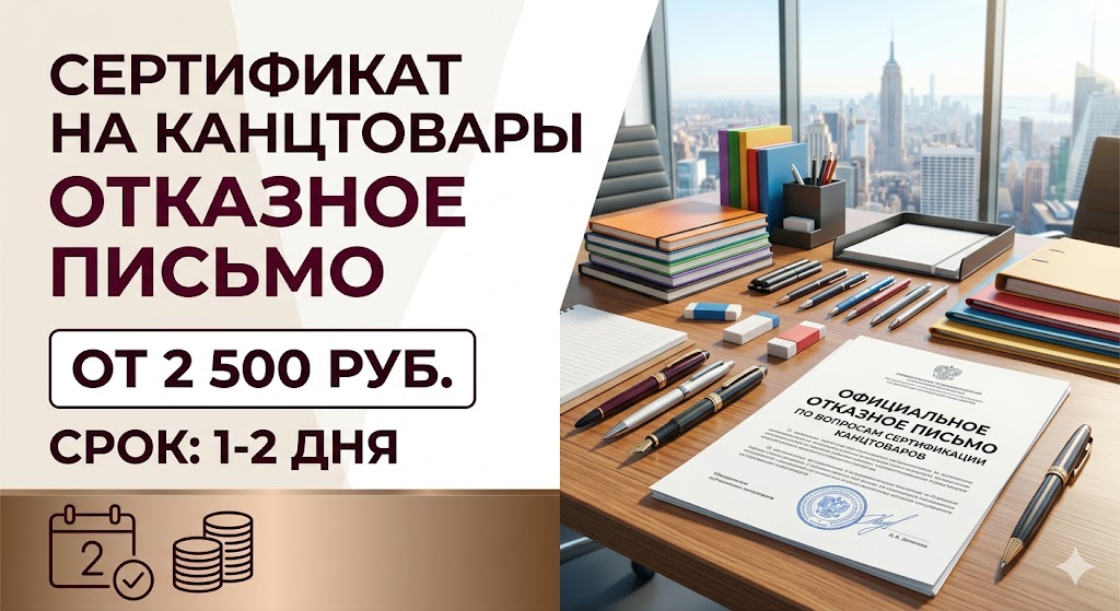 Сертификат на канцтовары от 2 500 руб., срок 1-2 дня | Реестр Гарант