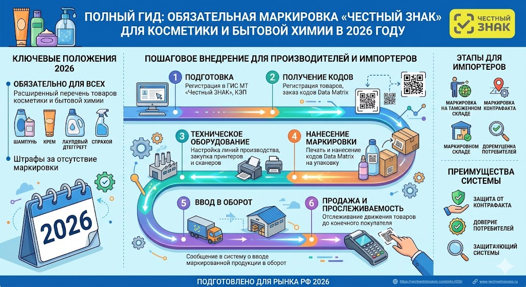 Честный Знак Косметика 2026: Маркировка, Правила, Требования