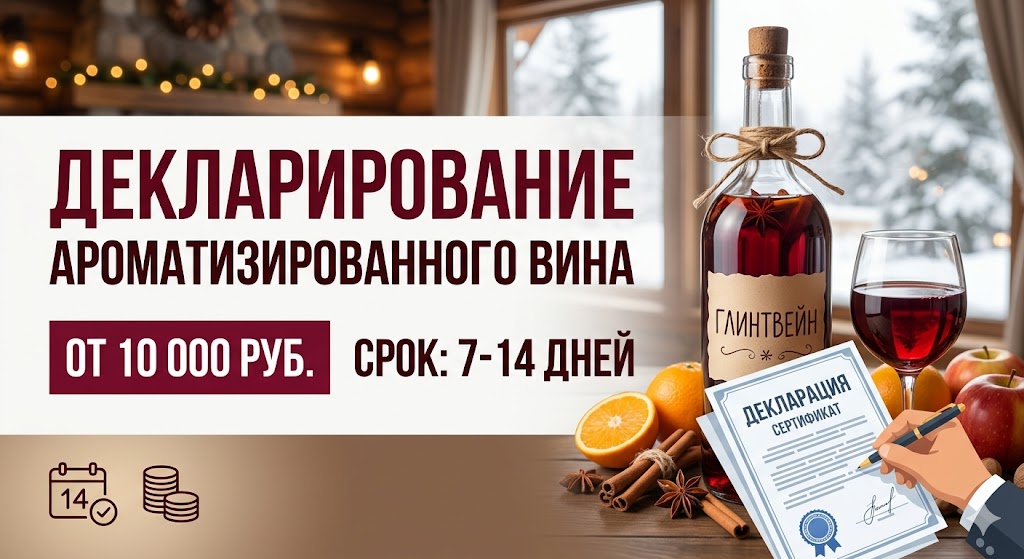 Декларирование ароматизированного вина от 10 000 руб. | Реестр Гарант