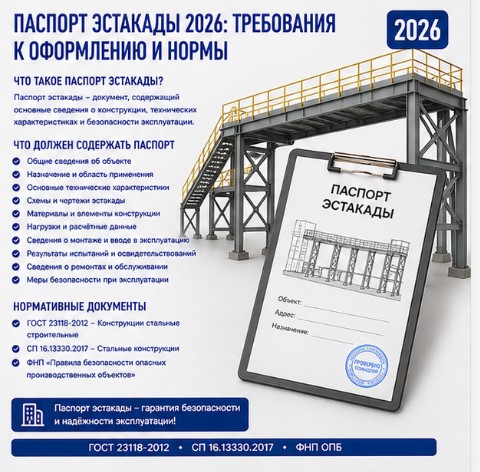 Паспорт эстакады 2026: требования к оформлению и нормы
