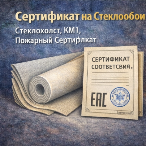 Сертификат на Стеклообои 2026: Стеклохолст, КМ1, Пожарный Сертификат