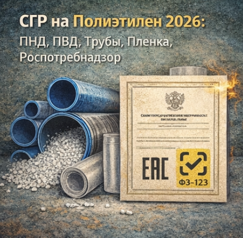 СГР на Полиэтилен 2026: ПНД, ПВД, Трубы, Пленка, Роспотребнадзор
