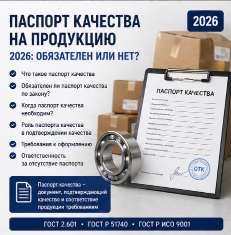 Паспорт качества на продукцию 2026: обязателен или нет?