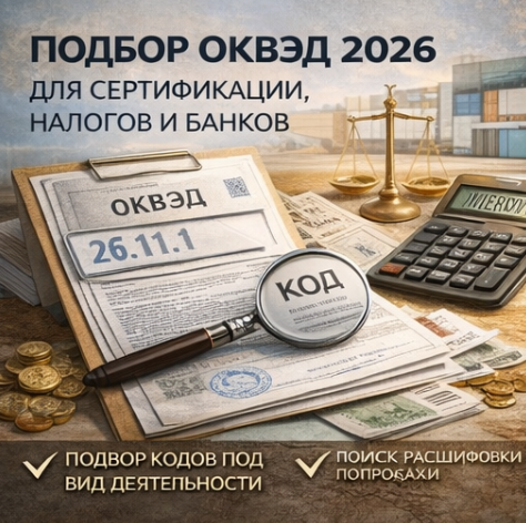 Подбор ОКВЭД 2026: Для Сертификации, Налогов и Банков
