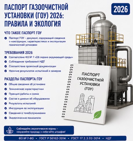 Паспорт газоочистной установки (ГОУ) 2026: правила и экология